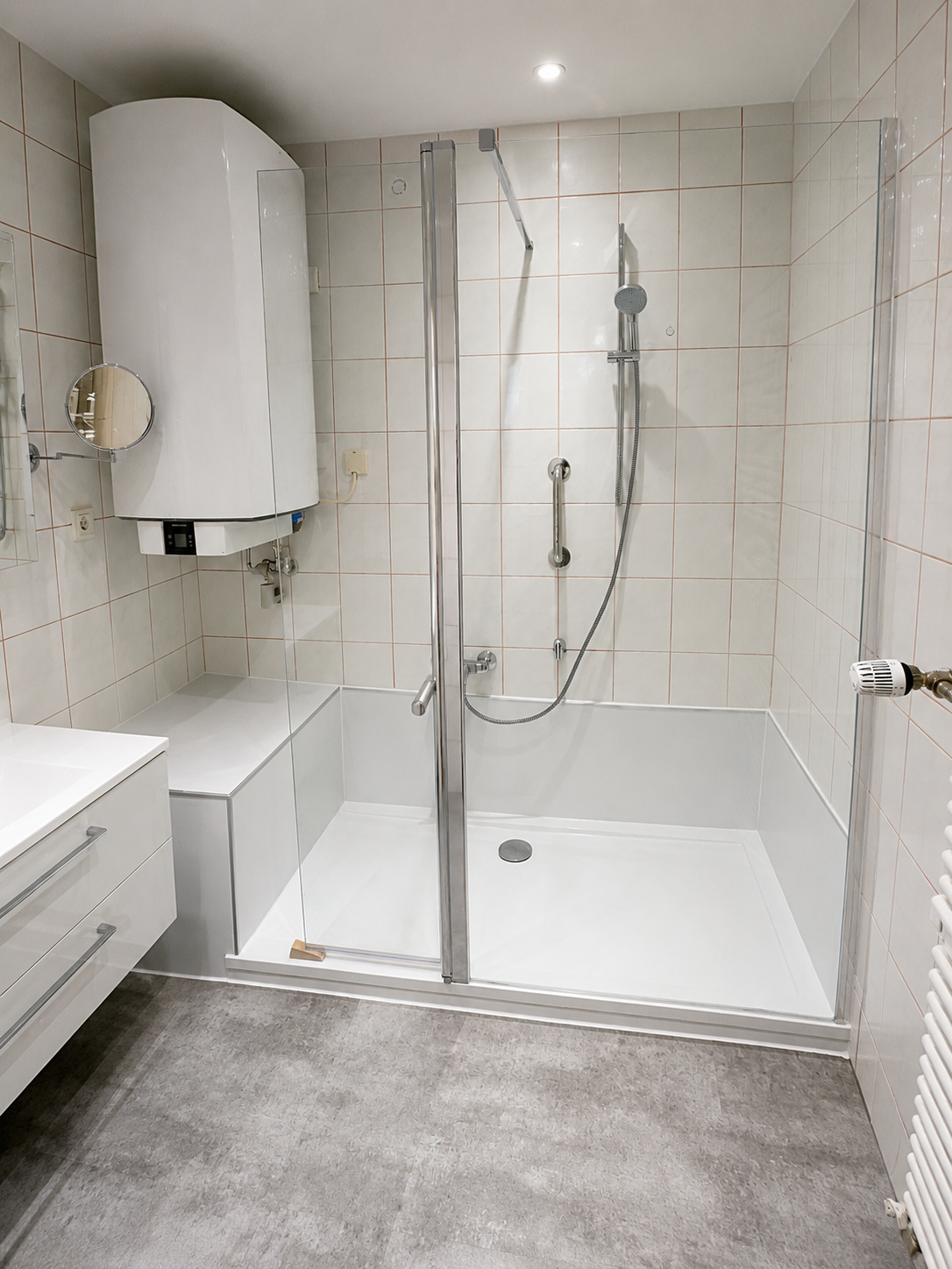 Bad weiß silber nachher